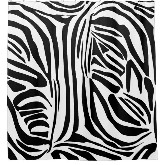 Zebrastrepen Douchegordijn (Voorkant)
