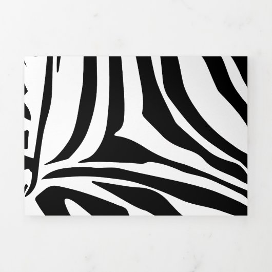 Zebrastrepen Drieluik Wenskaart (Cover)