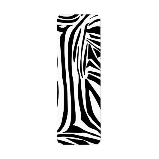 Zebrastrepen Etiket (Voorkant)