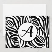 Zebrastrepen Feestdagenkaart (Voorkant / Achterkant)