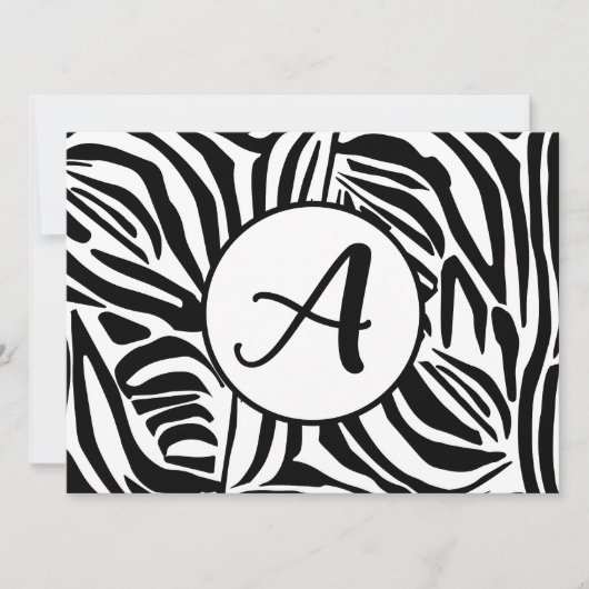 Zebrastrepen Feestdagenkaart (Voorkant)