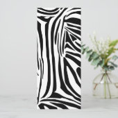 Zebrastrepen Feestdagenkaart (Staand voorkant)