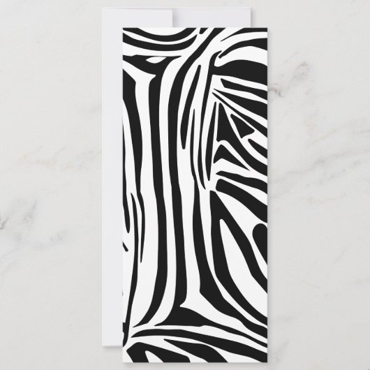 Zebrastrepen Feestdagenkaart (Voorkant)