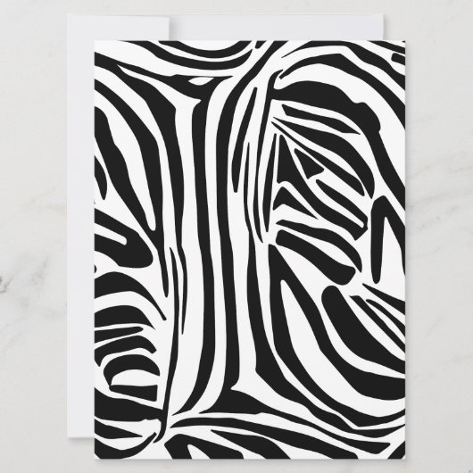 Zebrastrepen Feestdagenkaart (Voorkant)
