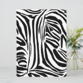 Zebrastrepen Feestdagenkaart (Staand voorkant)
