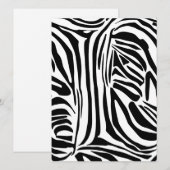 Zebrastrepen Feestdagenkaart (Voorkant / Achterkant)