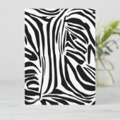 Zebrastrepen Feestdagenkaart (Staand voorkant)