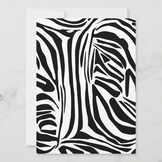 Zebrastrepen Feestdagenkaart (Voorkant)