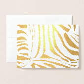 Zebrastrepen Folie Kaarten (Voorkant met envelop)