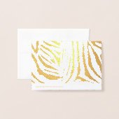 Zebrastrepen Folie Kaarten (Met envelop)