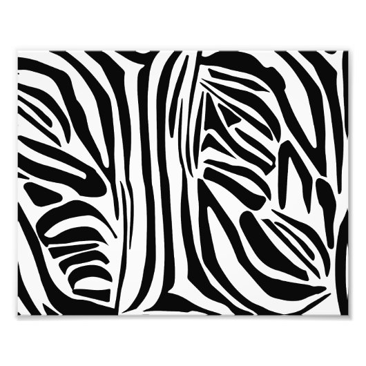Zebrastrepen Foto Afdruk (Voorkant)