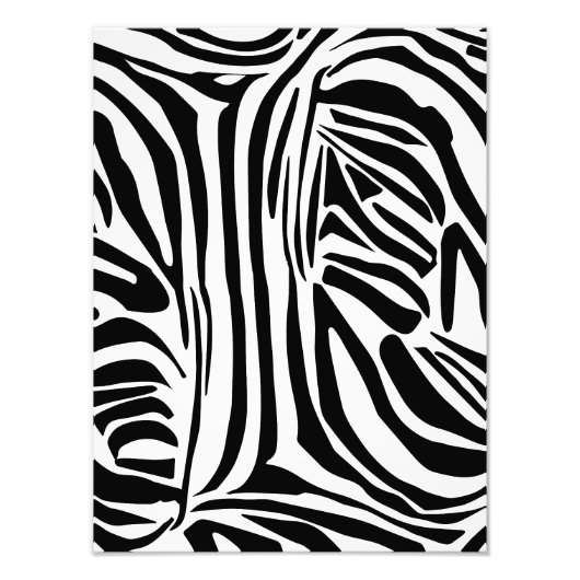 Zebrastrepen Foto Afdruk (Voorkant)