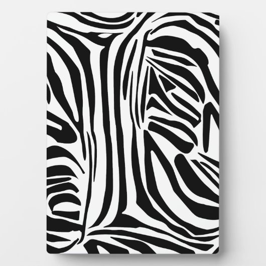 Zebrastrepen Fotoplaat (voorkant)