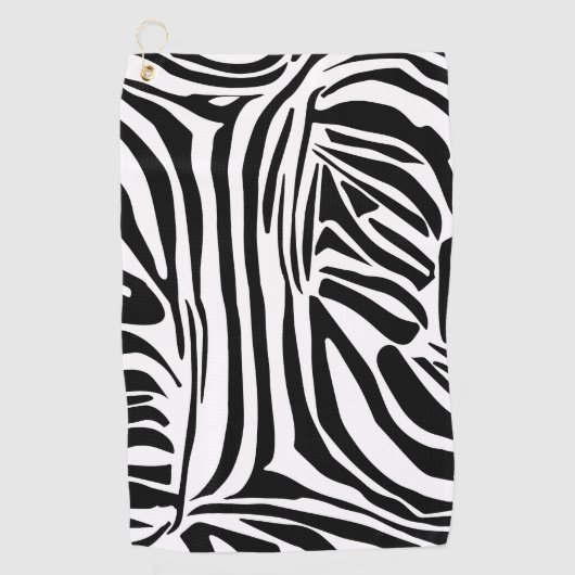 Zebrastrepen Golfhanddoek (Voorkant)