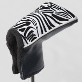 Zebrastrepen Golfheadcover (3/4 voorkant)