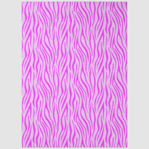 Zebrastrepen in een poederroze safariprint tissuepapier