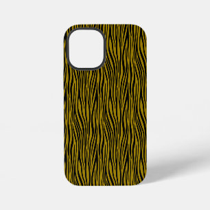 Zebrastrepen in Safari Zwart en Bruin  iPhone 12 Mini Hoesje