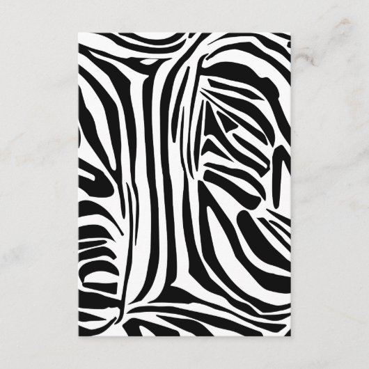 Zebrastrepen Informatiekaartje (Voorkant)