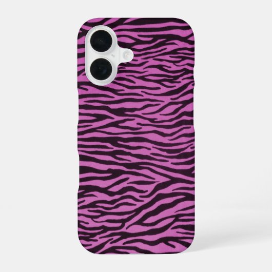 Zebrastrepen iPhone 16 Hoesje (Achterkant)