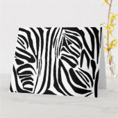 Zebrastrepen Kaart (Gele Bloem)