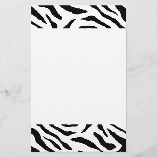 Zebrastrepen Kantoorartikelen Briefpapier (Voorkant)
