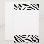 Zebrastrepen Kantoorartikelen Briefpapier (Voorkant / Achterkant)