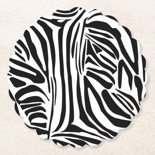 Zebrastrepen Kartonnen Onderzetters (Voorkant)