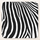 Zebrastrepen kartonnen onderzetters (Voorkant)