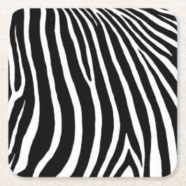 Zebrastrepen kartonnen onderzetters