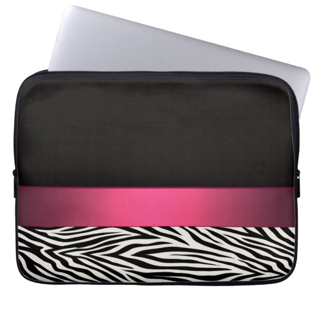 Zebrastrepen Laptop Sleeve (Voorkant)