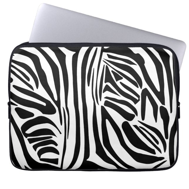 Zebrastrepen Laptop Sleeve (Voorkant)