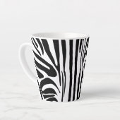 Zebrastrepen Latte Mok (Linkerhoek)