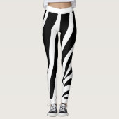 Zebrastrepen leggings (Voorkant)