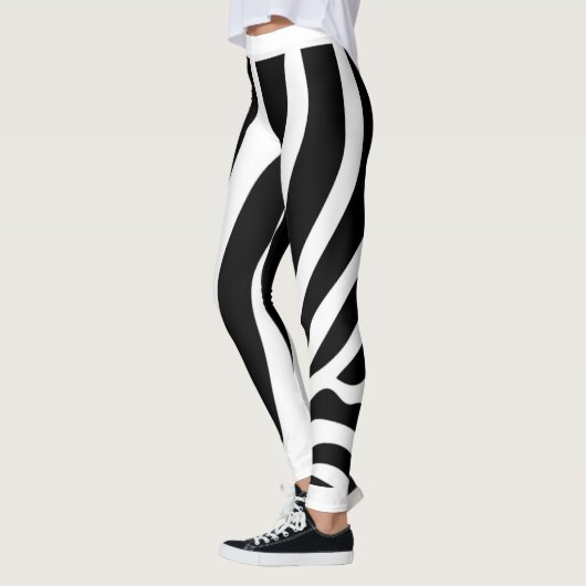 Zebrastrepen leggings (Links)