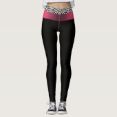 Zebrastrepen Leggings (Voorkant)