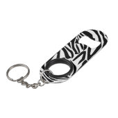 Zebrastrepen Mini Flessenopener (Voorkant Gekanteld)