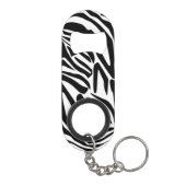 Zebrastrepen Mini Flessenopener (Achterkant)