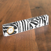 Zebrastrepen Naambordje (Zijkant)