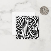 Zebrastrepen Notitiekaartje (Voorkant / Achterkant in situ)