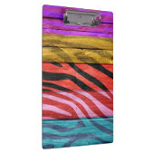 Zebrastrepen op hout #12 klembord (Rechts)