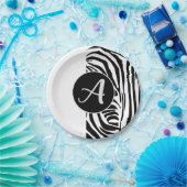 Zebrastrepen Papieren Bordje (Feest)