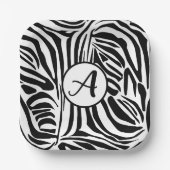 Zebrastrepen Papieren Bordje (Voorkant)