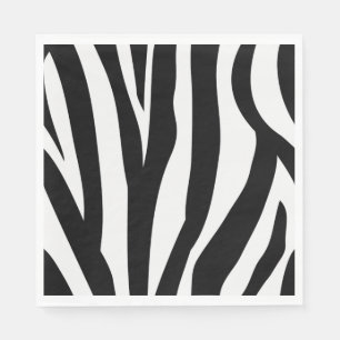 Zebrastrepen Papieren Servetten