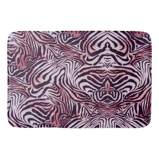 Zebrastrepen Patroon Badmat (Voorkant)