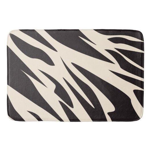 Zebrastrepen Patroon Badmat (Voorkant)