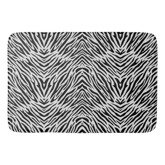 Zebrastrepen Patroon Badmat (Voorkant)