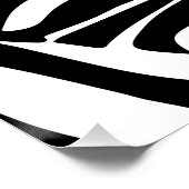 Zebrastrepen Perfect Poster (Hoek)