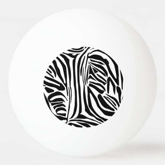 Zebrastrepen Pingpongbal (Voorkant)