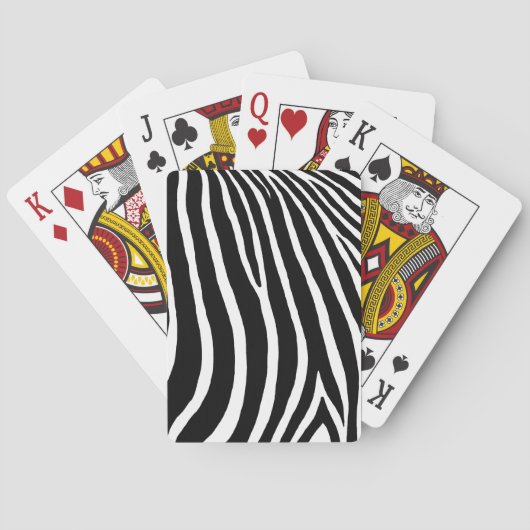 Zebrastrepen pokerkaarten (Achterkant)