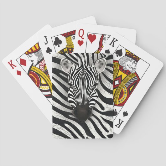 Zebrastrepen Pokerkaarten (Achterkant)